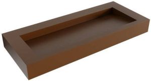 Mondiaz AVON Rust vrijhangende wastafel 110cm midden rand 12cm XM21006Rust