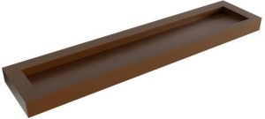 Mondiaz AVON Rust vrijhangende wastafel 210cm midden rand 12cm XM21016Rust