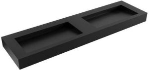 Mondiaz AVON Urban vrijhangende solid surface wastafel 170cm dubbel rand 12cm XM21069Urban