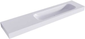 Mondiaz BIG LARGE Cale vrijhangende wastafel 200cm rechts rand 12cm XM49713Cale