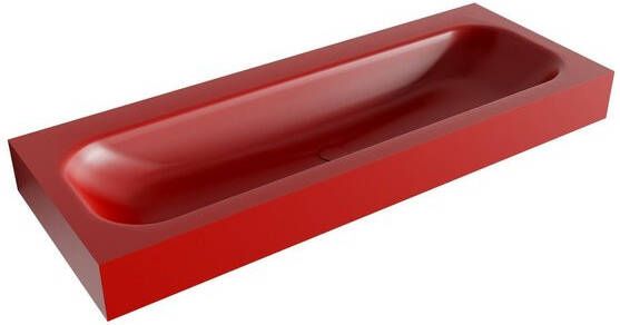 Mondiaz BIG LARGE Fire vrijhangende wastafel 120cm midden rand 12cm XM49690Fire
