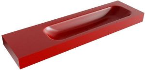 Mondiaz BIG LARGE Fire vrijhangende wastafel 160cm rechts rand 12cm XM49709Fire