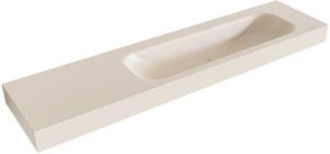 Mondiaz BIG LARGE Linen vrijhangende wastafel 190cm rechts rand 12cm XM49712Linen