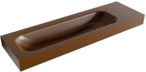 Mondiaz BIG LARGE Rust vrijhangende wastafel 150cm links rand 12cm XM49701Rust