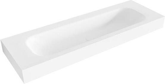 Mondiaz BIG LARGE Talc vrijhangende wastafel 140cm midden rand 12cm XM49692Talc