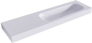 Mondiaz BIG MEDIUM Cale vrijhangende wastafel 170cm rechts rand 12cm XM49686Cale