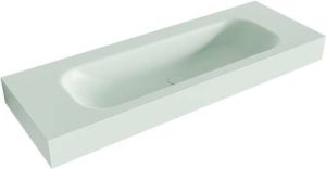 Mondiaz BIG MEDIUM Greey vrijhangende wastafel 130cm midden rand 12cm XM49665Greey