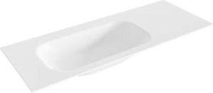 Mondiaz BIG small Talc solid surface inbouw wastafel 120cm links XM63059Talc