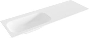 Mondiaz BIG small Talc solid surface inbouw wastafel 140cm links XM63067Talc