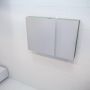 Mondiaz Spiegelkast Vico Cube | 100x70 cm | 2 Deuren | Zonder verlichting | Groen mat - Thumbnail 1
