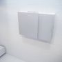 Mondiaz Spiegelkast Vico Cube | 100x70 cm | 2 Deuren | Zonder verlichting | Marmerlook - Thumbnail 1