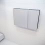 Mondiaz Spiegelkast Vico Cube | 100x70 cm | 2 Deuren | Zonder verlichting | Antraciet - Thumbnail 1