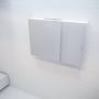 Mondiaz Spiegelkast Vico Cube | 100x70 cm | 2 Deuren | Zonder verlichting | Wit mat - Thumbnail 1
