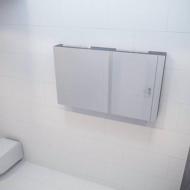 Mondiaz Spiegelkast Vico Cube | 120x70 cm | 2 Deuren | Zonder verlichting | Eiken