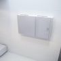 Mondiaz Spiegelkast Vico Cube | 120x70 cm | 2 Deuren | Zonder verlichting | Wit mat - Thumbnail 1