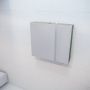 Mondiaz Spiegelkast Vico Cube | 80x70 cm | 1 Deur | Zonder verlichting | Groen mat - Thumbnail 1