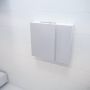 Mondiaz Spiegelkast Vico Cube | 80x70 cm | 1 Deur | Zonder verlichting | Wit mat - Thumbnail 1