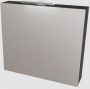Mondiaz Spiegelkast Vico Cube | 80x70 cm | 1 Deur | Zonder verlichting | Zwart - Thumbnail 1