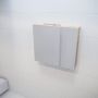 Mondiaz Spiegelkast Vico Cube | 80x70 cm | 1 Deur | Zonder verlichting | Eiken - Thumbnail 1