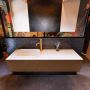 Mondiaz ERIN 150cm badmeubelset onderkast kleur Rust met 1 lade Wastafel RIDGE links 1 kraangat kleur Urban ERIN11070 - Thumbnail 2