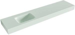 Mondiaz GRUNNE Greey vrijhangende wastafel 180cm links rand 12cm XM49589Greey