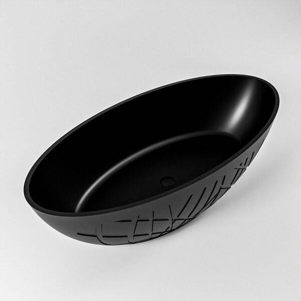 Mondiaz Holm vrijstaand bad solid surface 180x85cm kleur Urban