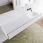 Mondiaz LAGOM Badkamermeubelset 180cm 2 lades Wastafel cloud wasbak rechts 0 kraangaten Solid surface urban M64162UBM0M63022R - Thumbnail 2