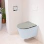 Mondiaz LAVIE wandclosetpack 36x53cm diepspoel rimless clay (blauw) softclose quick-release toiletzitting Smoke (grijs) LAVIEsetClaSmo - Thumbnail 2