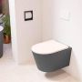 Mondiaz LAVIE wandclosetpack 36x53cm diepspoel rimless Dark grey (grijs) softclose quick-release toiletzitting Rosee (roze) LAVIEsetDgrRos - Thumbnail 2