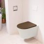 Mondiaz LAVIE wandclosetpack 36x53cm diepspoel rimless Linen (offwhite) softclose quick-release toiletzitting Rust (rood) LAVIEsetLinRus - Thumbnail 2