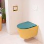 Mondiaz LAVIE wandclosetpack 36x53cm diepspoel rimless Ocher (geel) softclose quick-release toiletzitting Smag (blauw) LAVIEsetOchSma - Thumbnail 2