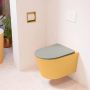 Mondiaz LAVIE wandclosetpack 36x53cm diepspoel rimless Ocher (geel) softclose quick-release toiletzitting Smoke (grijs) LAVIEsetOchSmo - Thumbnail 2