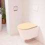 Mondiaz LAVIE wandclosetpack 36x53cm diepspoel rimless Rosee (roze) softclose quick-release toiletzitting Sand (beige) LAVIEsetRosSan - Thumbnail 2