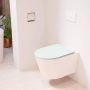 Mondiaz LAVIE wandclosetpack 36x53cm diepspoel rimless Rosee (roze) softclose quick-release toiletzitting Greey (grijs) LAVIEsetRosGre - Thumbnail 2
