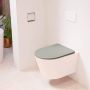 Mondiaz LAVIE wandclosetpack 36x53cm diepspoel rimless Rosee (roze) softclose quick-release toiletzitting Smoke (grijs) LAVIEsetRosSmo - Thumbnail 2