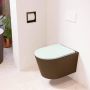 Mondiaz LAVIE wandclosetpack 36x53cm diepspoel rimless Rust (bruin) softclose quick-release toiletzitting Greey (grijs) LAVIEsetRusGre - Thumbnail 2