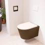Mondiaz LAVIE wandclosetpack 36x53cm diepspoel rimless Rust (bruin) softclose quick-release toiletzitting Rosee (roze) LAVIEsetRusRos - Thumbnail 2