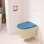 Mondiaz LAVIE wandclosetpack 36x53cm diepspoel rimless Sand (beige) softclose quick-release toiletzitting Jeans (blauw) LAVIEsetSanJea - Thumbnail 2