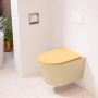 Mondiaz LAVIE wandclosetpack 36x53cm diepspoel rimless Sand (beige) softclose quick-release toiletzitting Ocher (geel) LAVIEsetSanOch - Thumbnail 2