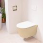 Mondiaz LAVIE wandclosetpack 36x53cm diepspoel rimless Sand (beige) softclose quick-release toiletzitting Talc (offwhite) LAVIEsetSanTal - Thumbnail 2