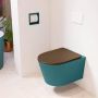 Mondiaz LAVIE wandclosetpack 36x53cm diepspoel rimless Smag (blauw) softclose quick-release toiletzitting Rust (rood) LAVIEsetSmaRus - Thumbnail 2