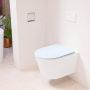 Mondiaz LAVIE wandclosetpack 36x53cm diepspoel rimless Talc (offwhite) softclose quick-release toiletzitting clay (blauw) LAVIEsetTalCla - Thumbnail 2
