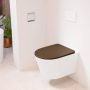 Mondiaz LAVIE wandclosetpack 36x53cm diepspoel rimless Talc (offwhite) softclose quick-release toiletzitting Rust (rood) LAVIEsetTalRus - Thumbnail 2