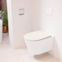 Mondiaz LAVIE wandclosetpack 36x53cm diepspoel rimless Talc (offwhite) softclose quick-release toiletzitting Linen (offwhite) LAVIEsetTalLin - Thumbnail 2