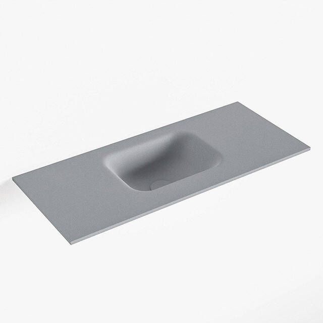 Mondiaz LEX Fontein 70x30x0.9cm wasbak midden zonder kraangaten voor toiletmeubel Solid surface Plata F51110Plata