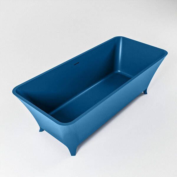 Mondiaz Lundy vrijstaand bad solid surface 170x75cm kleur Jeans