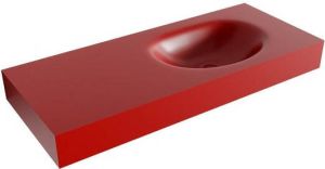 Mondiaz MOON Fire vrijhangende wastafel 110cm rechts rand 12cm XM49472Fire