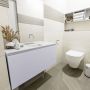 Mondiaz OLAN Toiletmeubel 100x30x40cm met 0 kraangaten 1 lades cale mat Wastafel Lex midden Solid Surface Zwart FK75343003 - Thumbnail 2