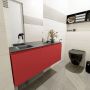 Mondiaz OLAN Toiletmeubel 120x30x40cm met 0 kraangaten 1 lades fire mat Wastafel Lex links Solid Surface Wit FK75342605 - Thumbnail 2