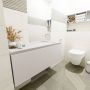 Mondiaz OLAN Toiletmeubel 120x30x40cm met 0 kraangaten 1 lades linen mat Wastafel Lex rechts Solid Surface Zwart FK75342984 - Thumbnail 2